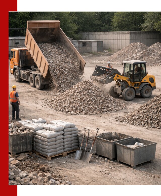 Вторичные материалы для отсыпки в Барабинске — поставка и доставка