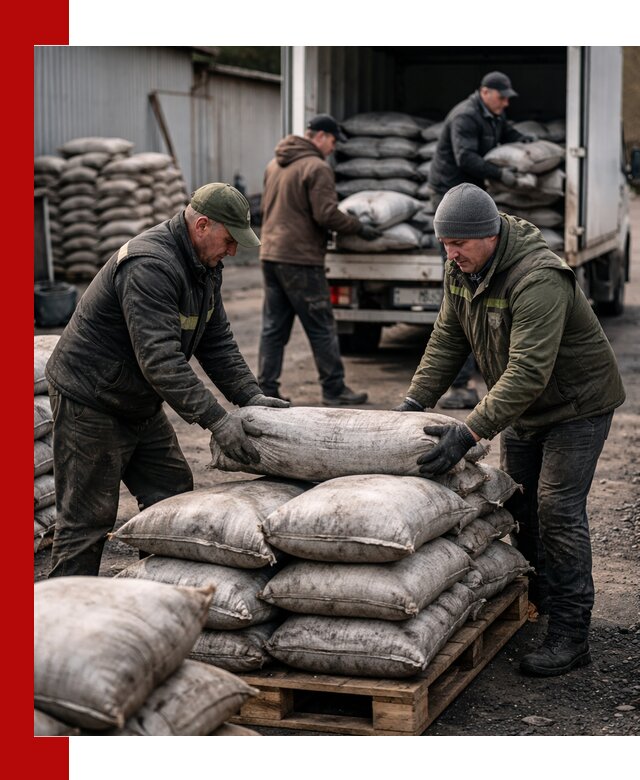 Доставка угля в мешках по выгодным ценам в Барабинске