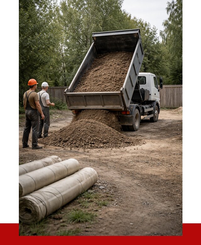 Доставка сыпучих материалов самосвалом в Барабинск от 4266 р. | ПРОНЕРУДБбн
