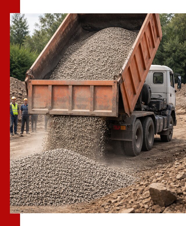 Доставка сыпучих материалов самосвалом в Барабинске быстро и надежно