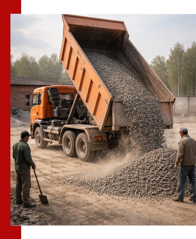 Доставка самосвалом 20 м3 в Барабинске быстро и надежно