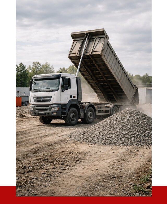 Доставка самосвалом 40 кубов в Барабинске от 9141 р. | ПРОНЕРУДБбн