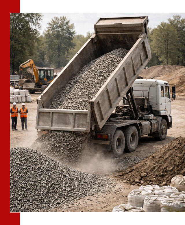 Аренда самосвала в Барабинске для доставки сыпучих и нерудных материалов