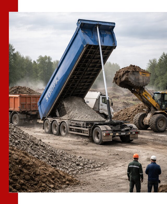 Аренда тонар 40 тонн в Барабинске с доставкой материалов