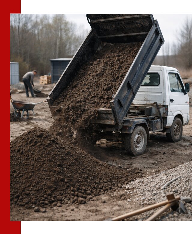 Аренда минисамосвала в Барабинске для доставки сыпучих материалов