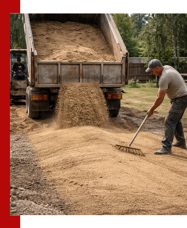 Отсыпка участка песком в Барабинске быстро и качественно