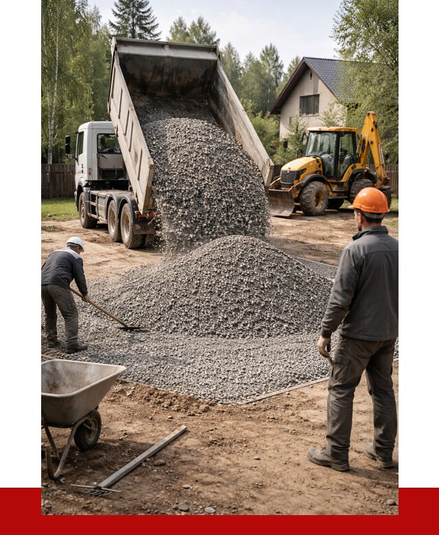 Отсыпка участка щебнем в Барабинске от 6602 р. ПРОНЕРУДБбн