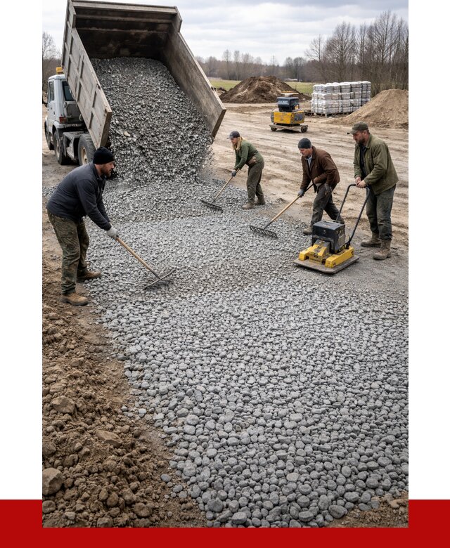 Устройство щебеночной подушки в Барабинске от 4571 р. ПРОНЕРУДБбн