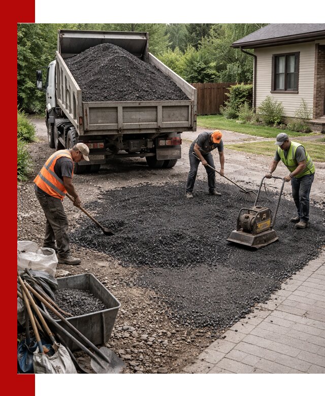Асфальтовая крошка для двора с доставкой в Барабинске